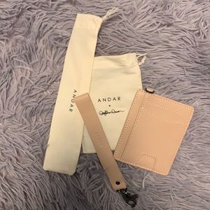 DarylAnn Andar leather wallet wristlet